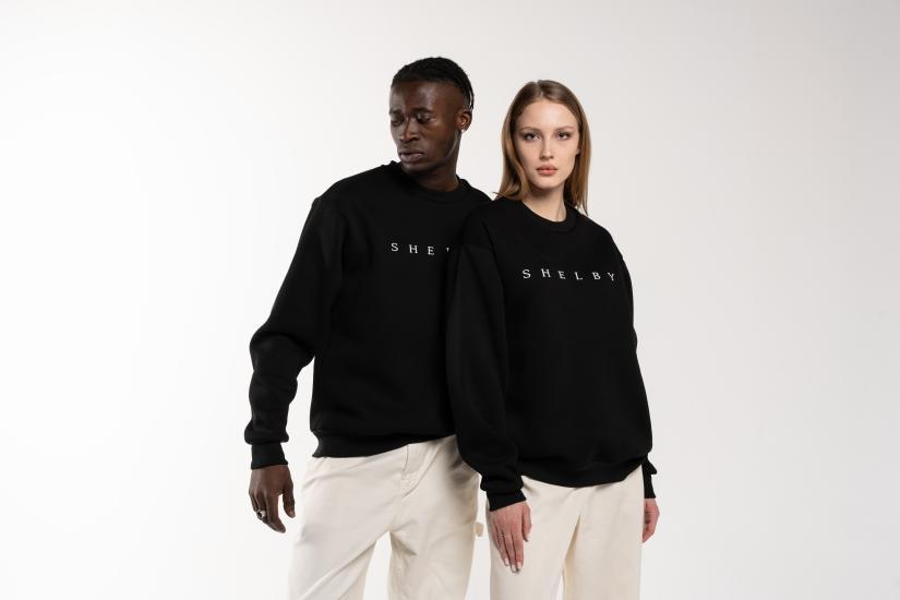 Unisex sweatshirt siyah